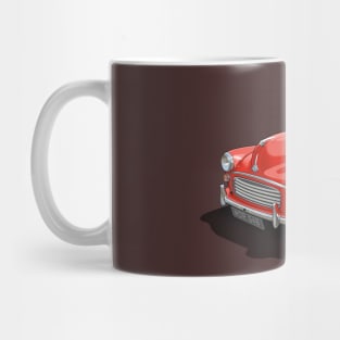 Morris Minor in signal red Mug